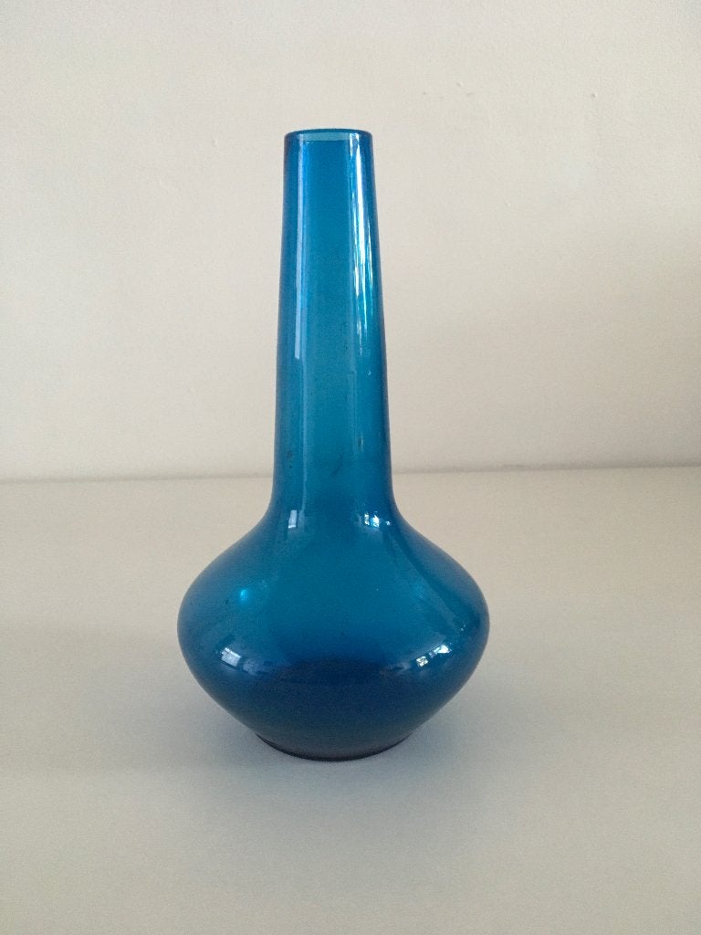 Vaasje, blauw, Ophalen