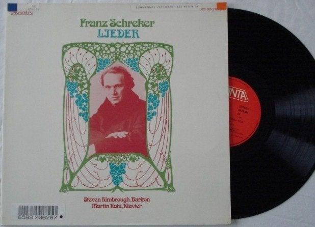 Franz Schreker - Lieder, LP, Ophalen of Verzenden, 12 inch, Gatefold hoes