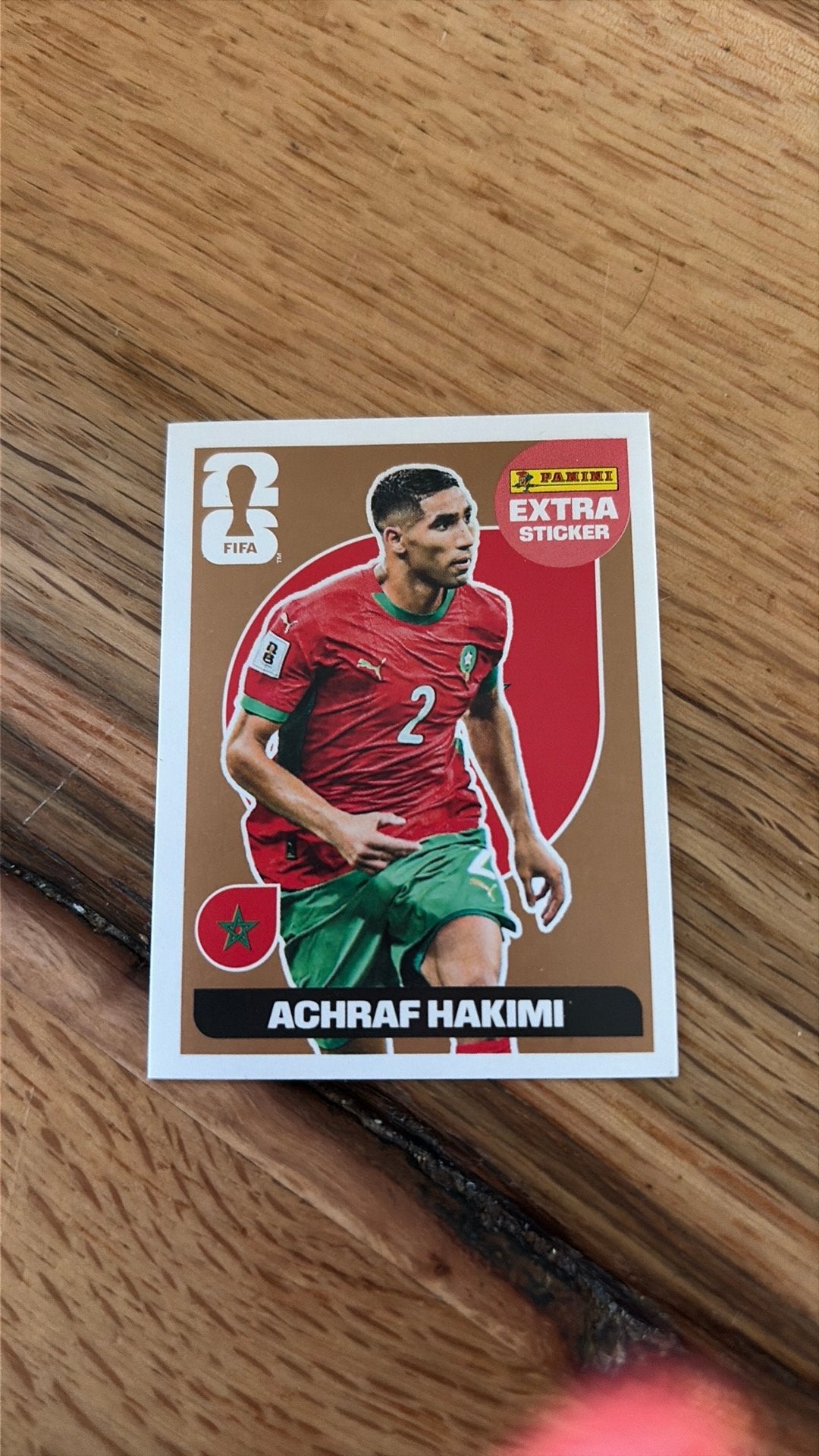 Achraf Hakimi extra sticker, Ophalen of Verzenden, Zo goed als nieuw, Buitenlandse clubs