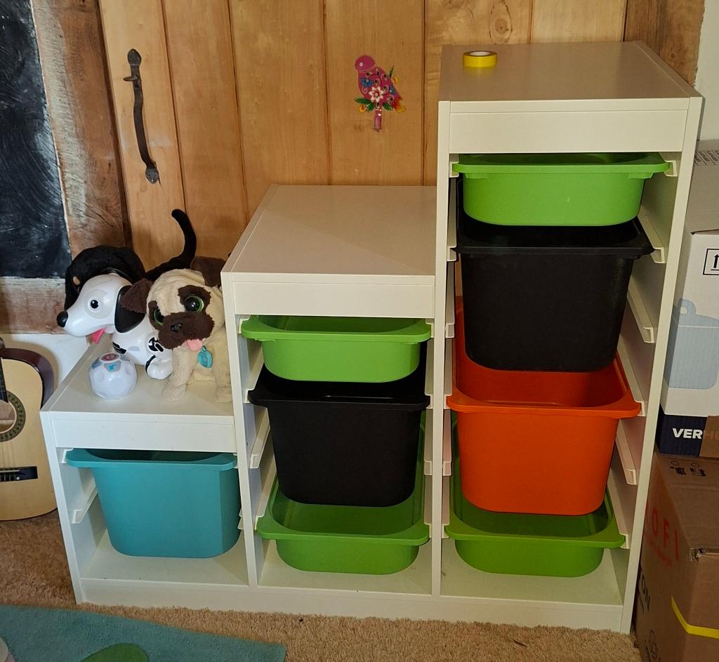 Ikea Trofast opbergkasten 2 stuks incl. bakken, Huis en Inrichting, Kasten | Overige, Ophalen, Zo goed als nieuw
