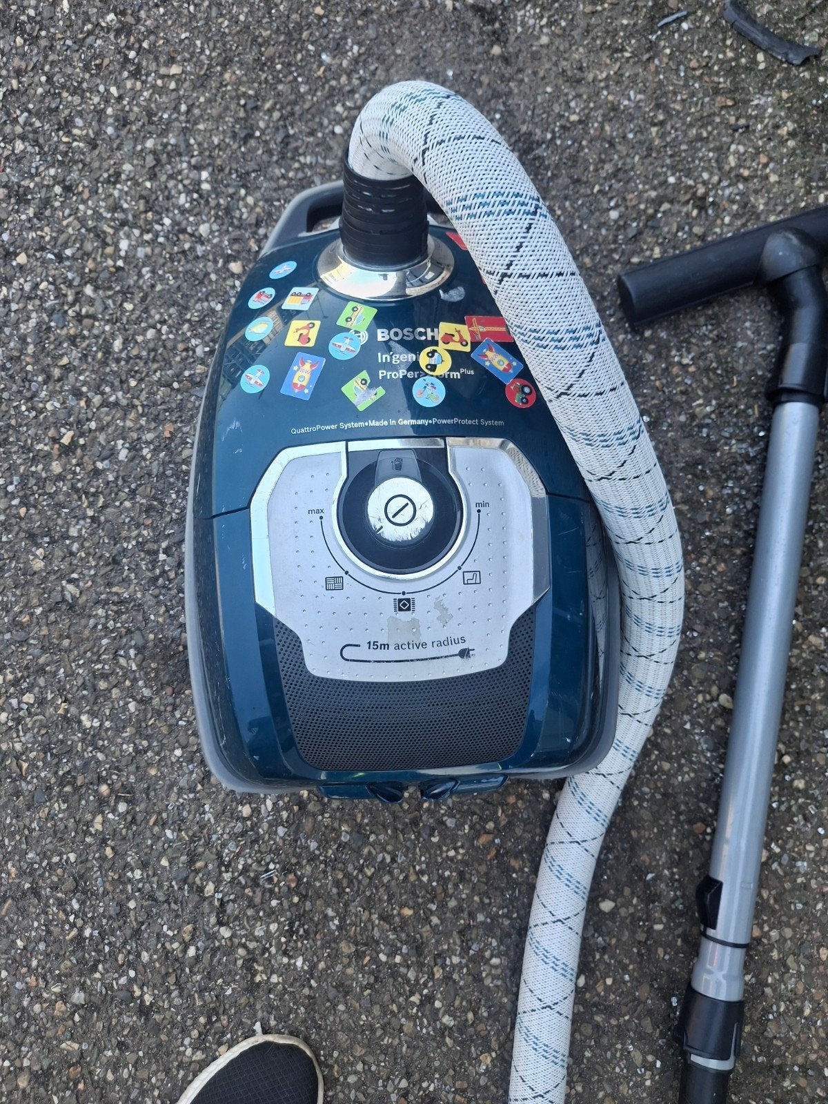 Bosch stofzuiger incl stang prima staat gratis bezorg rdam, Witgoed en Apparatuur, Stofzuigers, Ophalen of Verzenden, Gebruikt