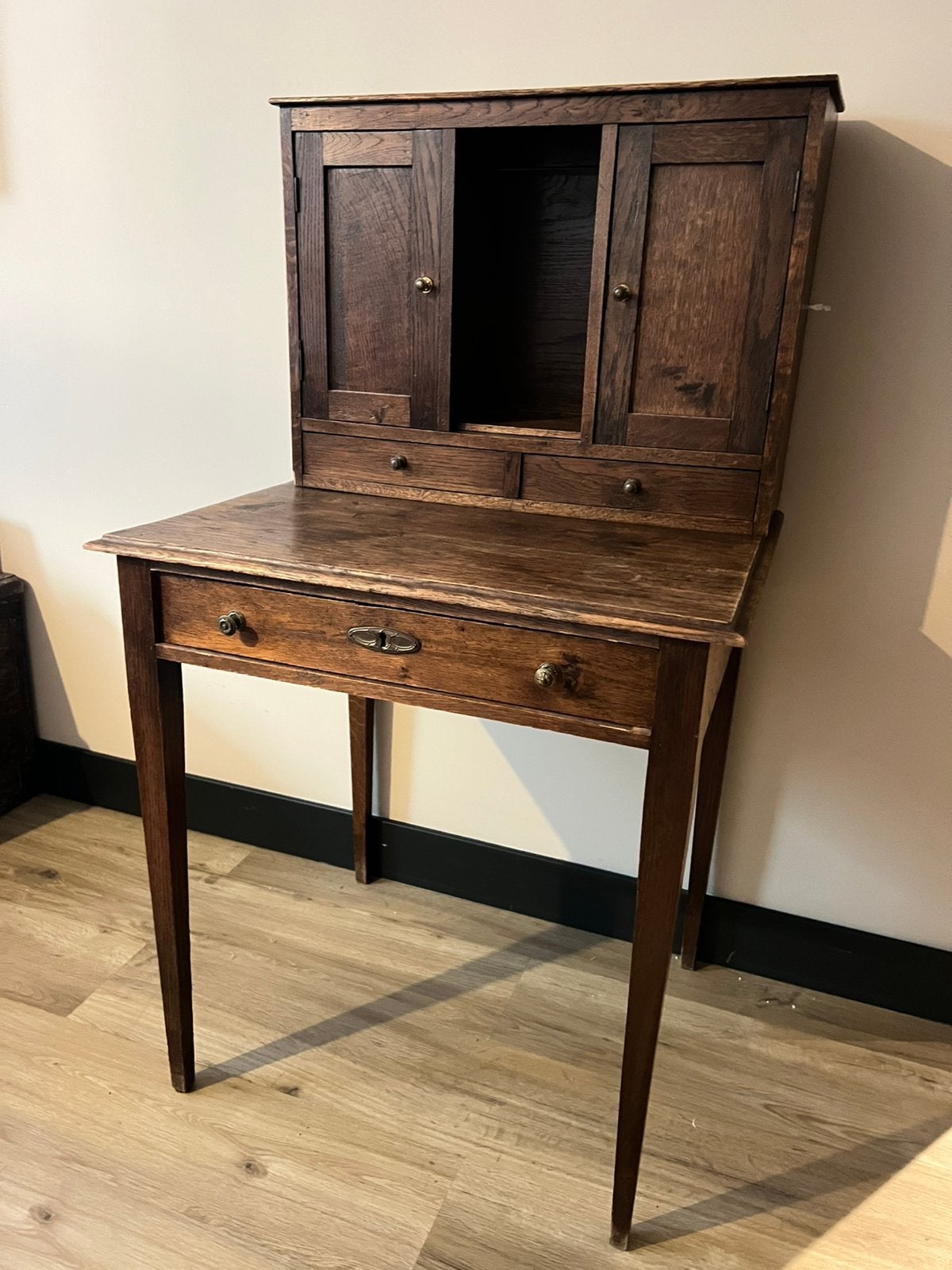 Prachtig antieke/vintage schrijftafeltje bureau, Ophalen, Gebruikt, Vintage antiek