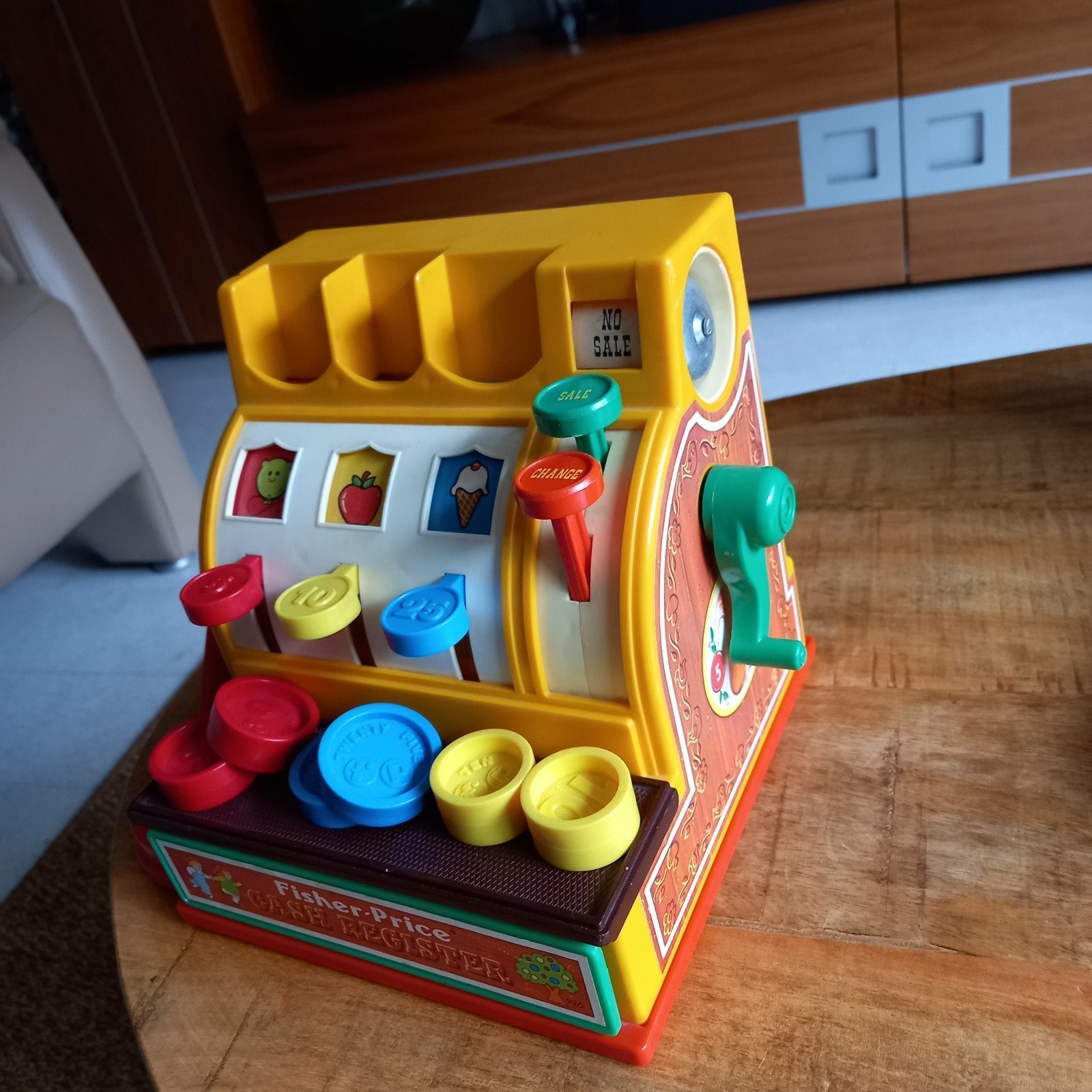 Fisher Price  Kassa uit 1975 . i.pr.st compleet, Ophalen of Verzenden, Gebruikt, Speelset, Met geluid