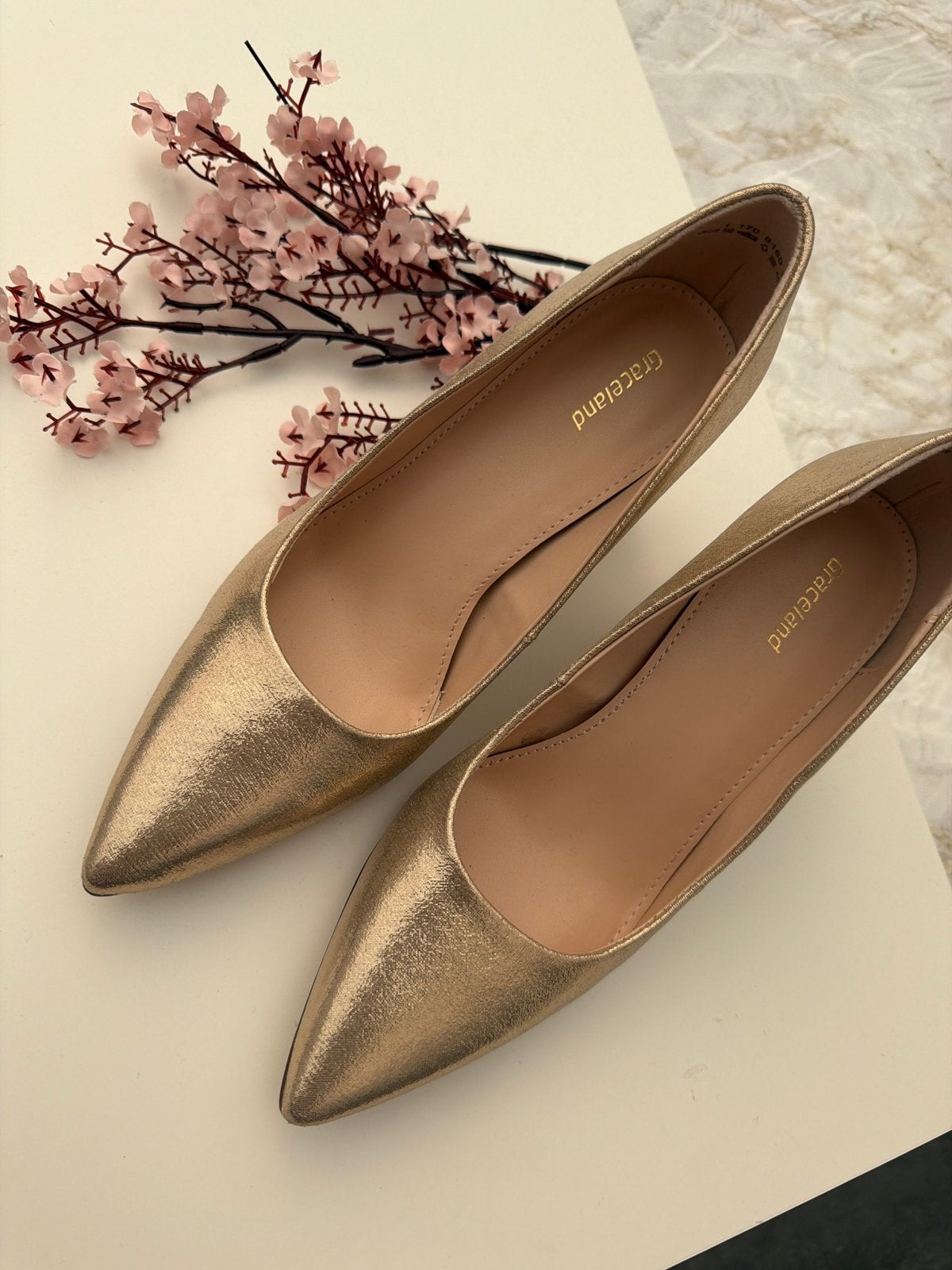 Gouden Graceland Pumps Maat 37, Ophalen of Verzenden, Zo goed als nieuw, Overige kleuren, Pumps