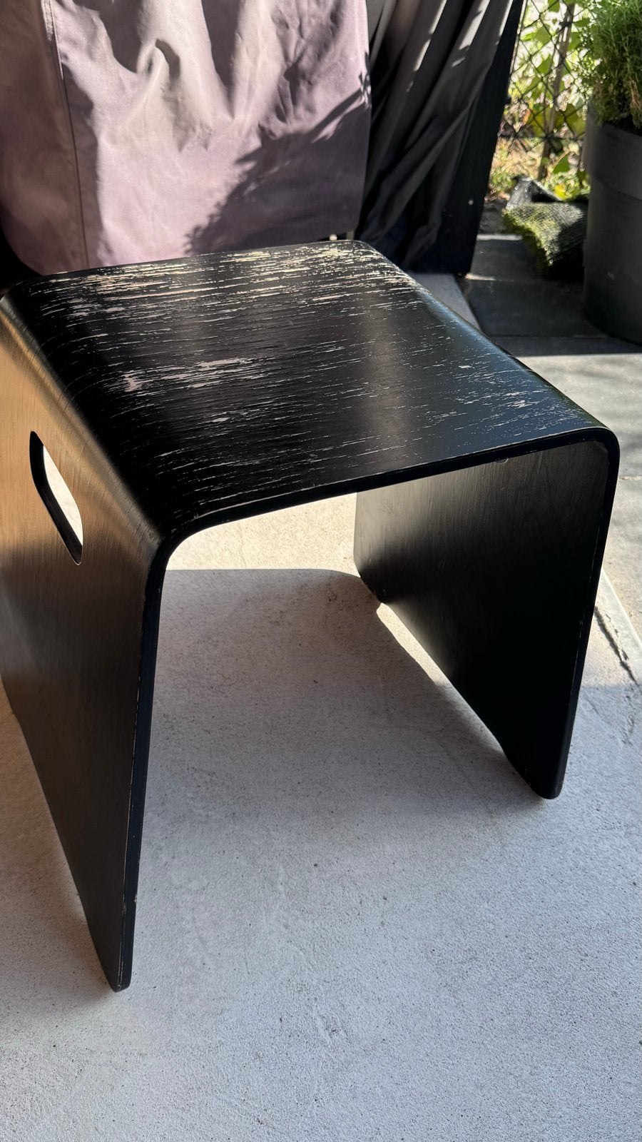 IKEA Benjamin krukje/bijzettafel - Zwart (Lisa Norinder), Minder dan 45 cm, Minder dan 55 cm, Gebruikt, Ophalen of Verzenden