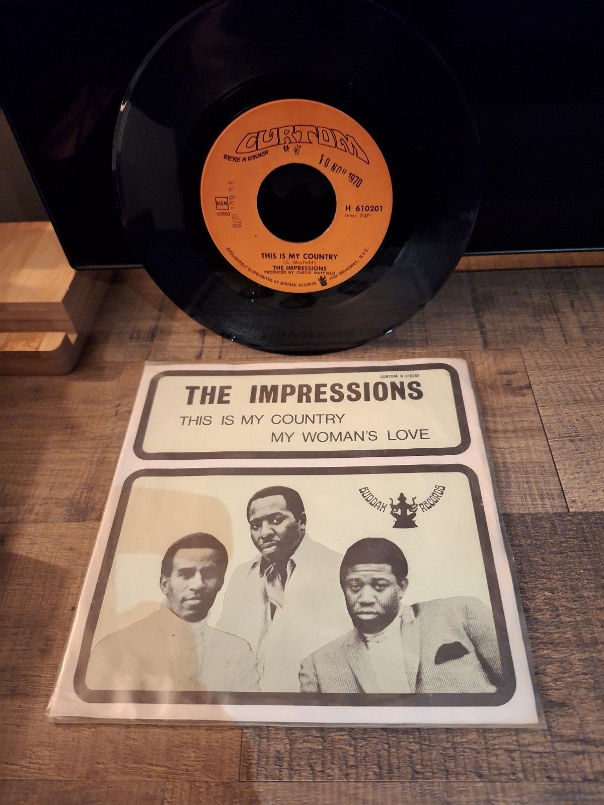 the impressions this is my country (curtis mayfield), Gebruikt, 7 inch, Ophalen of Verzenden, EP