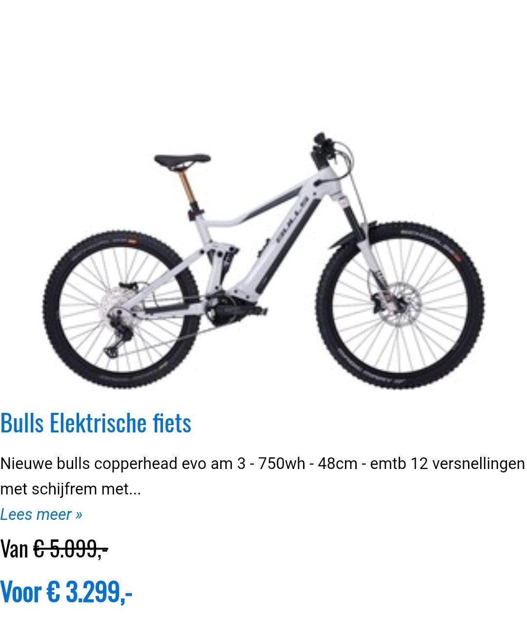 Bulls Copperhead Evo AM 3 - 750Wh E-MTB, Nieuw, 47 tot 51 cm, 50 km per accu of meer, Ophalen