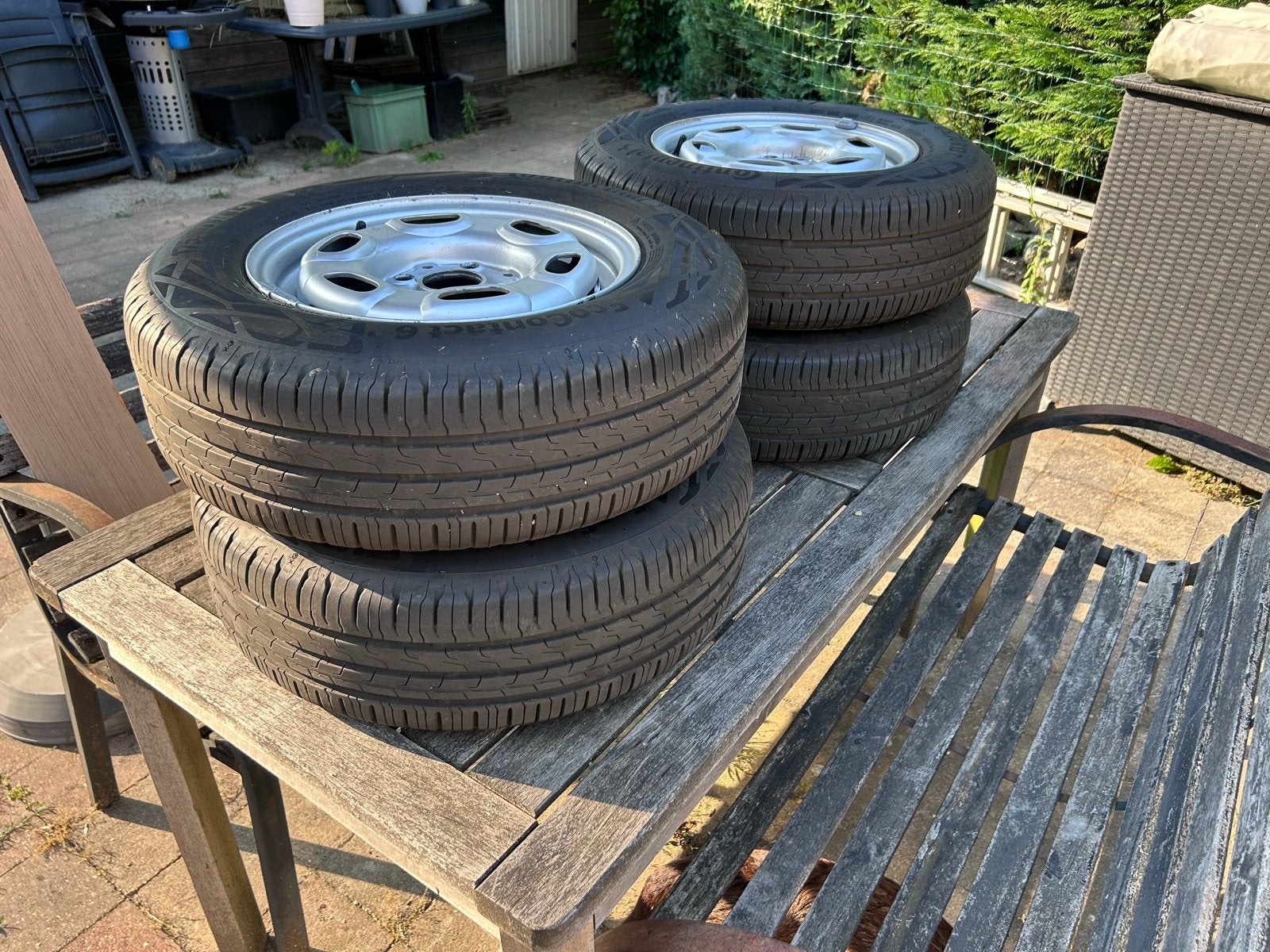 Continental banden met velgen 5,5J x 13, Ophalen, Gebruikt, 13 inch, 175 mm