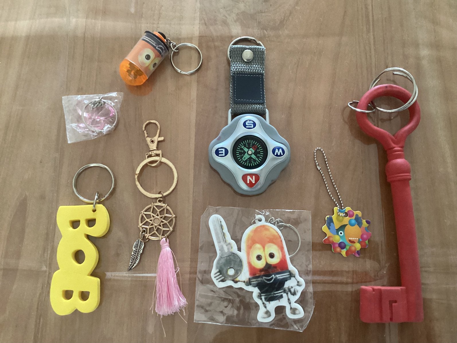 8 sleutelhangers, Verzamelen, Ophalen of Verzenden, Zo goed als nieuw