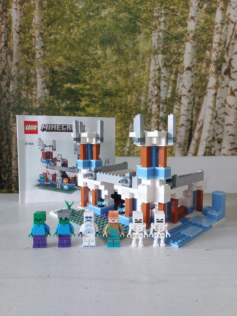 Lego Minecraft IJskasteel 21186, Minecraft, Lego, Ophalen of Verzenden, Complete set