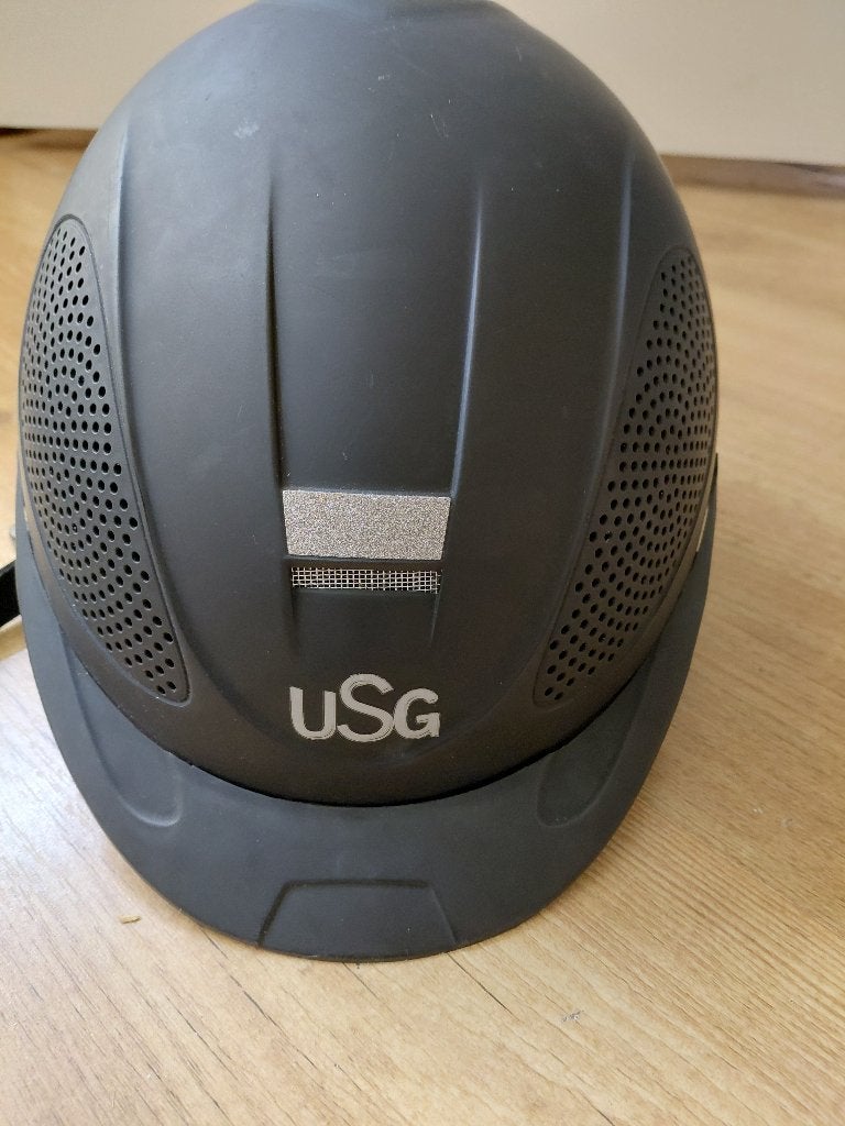 Weinig gebruikt: Paardrijcap USG mt 56-60 (m/l), Dieren en Toebehoren, Ophalen, Overige merken, Zo goed als nieuw, Rijhelm/cap