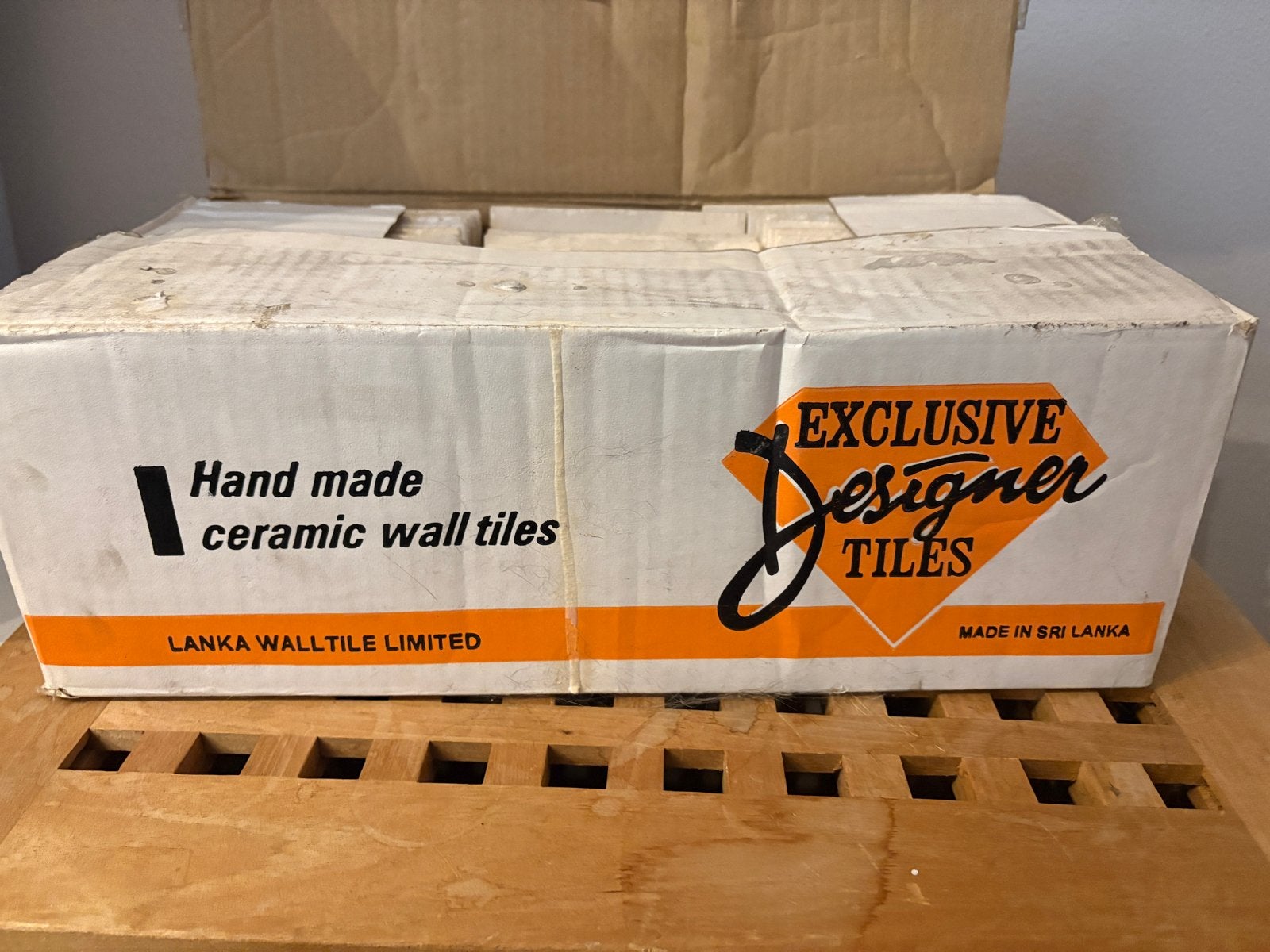 Handgemaakte keramische wandtegels - Nieuw in doos, Nieuw, Ophalen of Verzenden, Minder dan 20 cm, Minder dan 5 m²