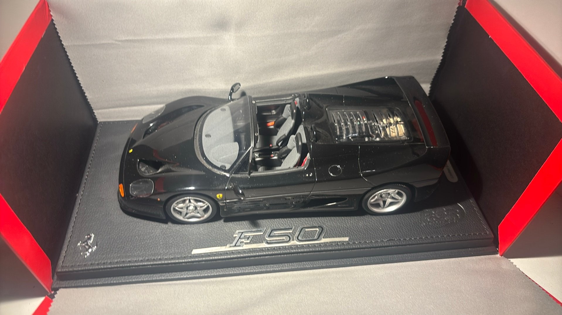 Ferrari f50 spyder black BBR 1.18, Hobby en Vrije tijd, Modelauto's | 1:18, Overige merken, Ophalen of Verzenden, A, A