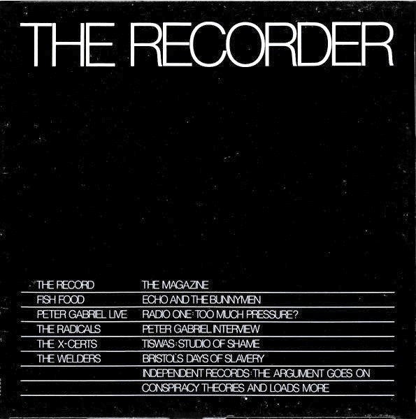 the recorder / v/a - electronic/punk/reggae/art + magazine, LP, Verzenden, Gebruikt, Inclusief boekje
