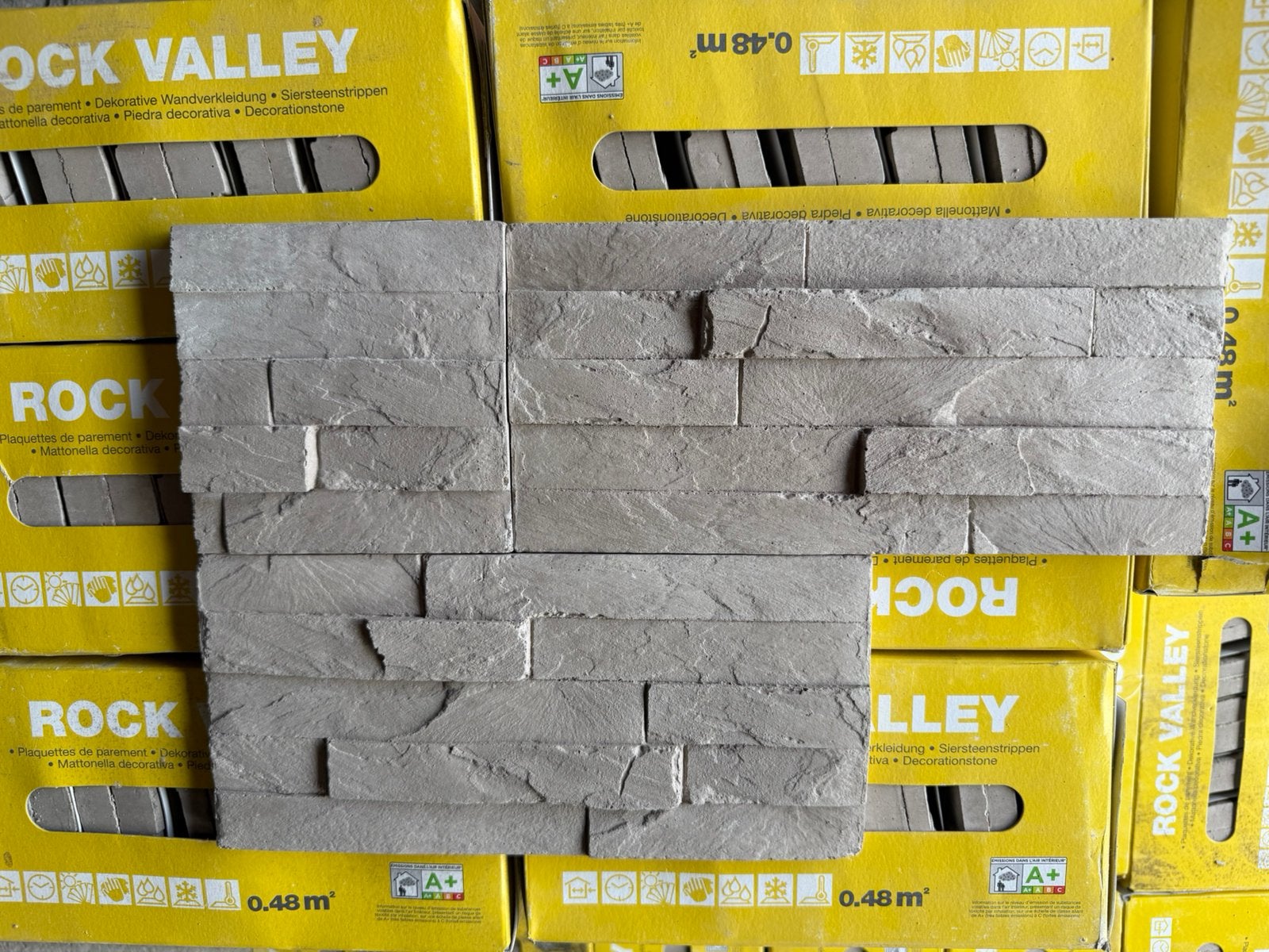 Decor rock valley Steenstrips tegelstrips 14,4 m2, Ophalen, Overige materialen, Wandtegels, Nieuw