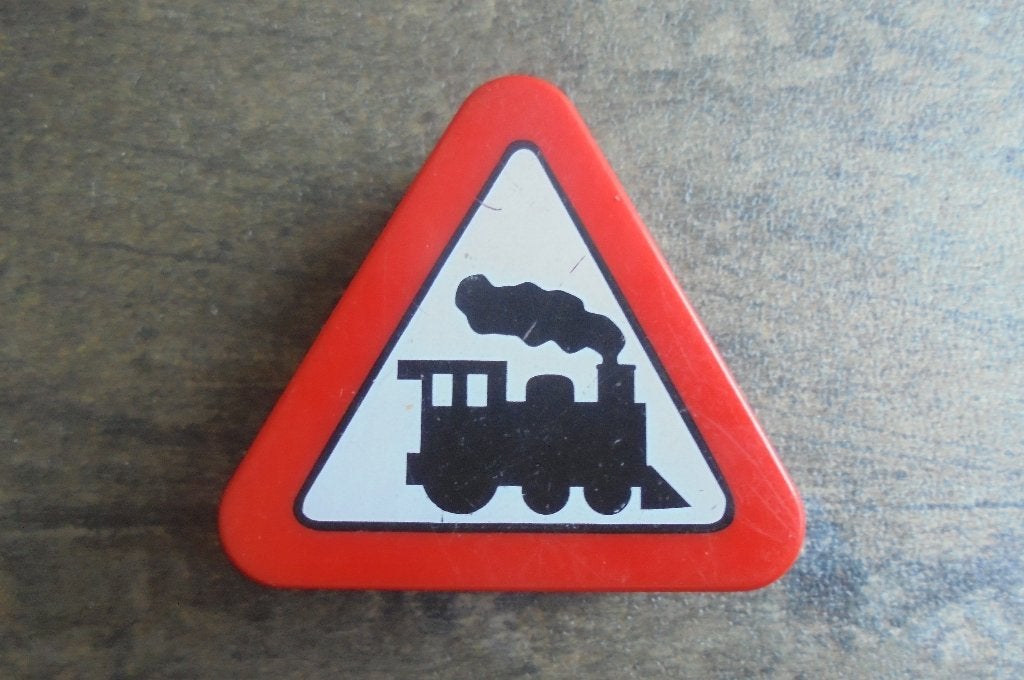 Lego Duplo Brick 1x3x2 Triangle (zie foto's) 2, Ophalen of Verzenden, Gebruikt, Losse stenen, Duplo