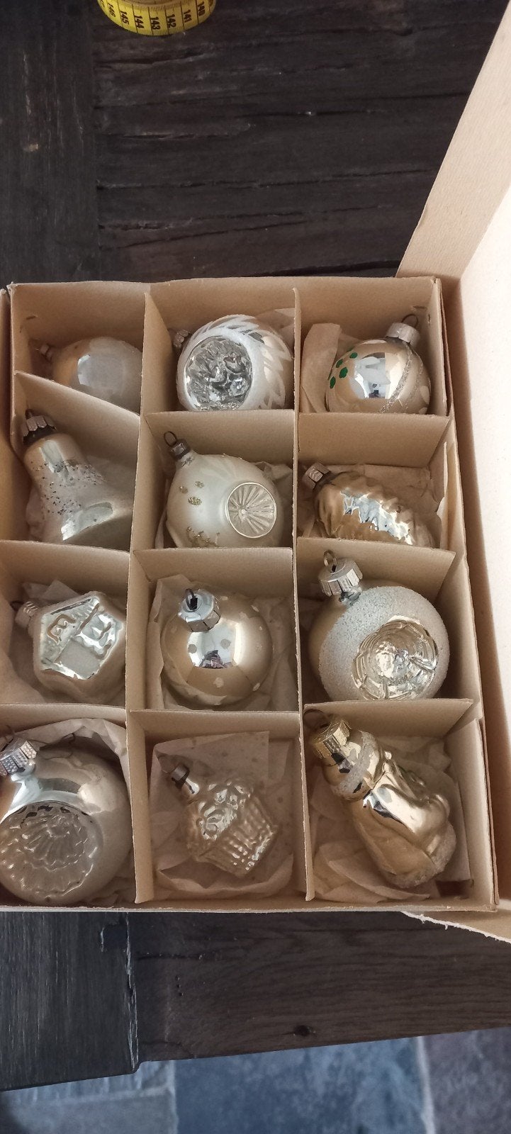 oude kerstballen, Ophalen
