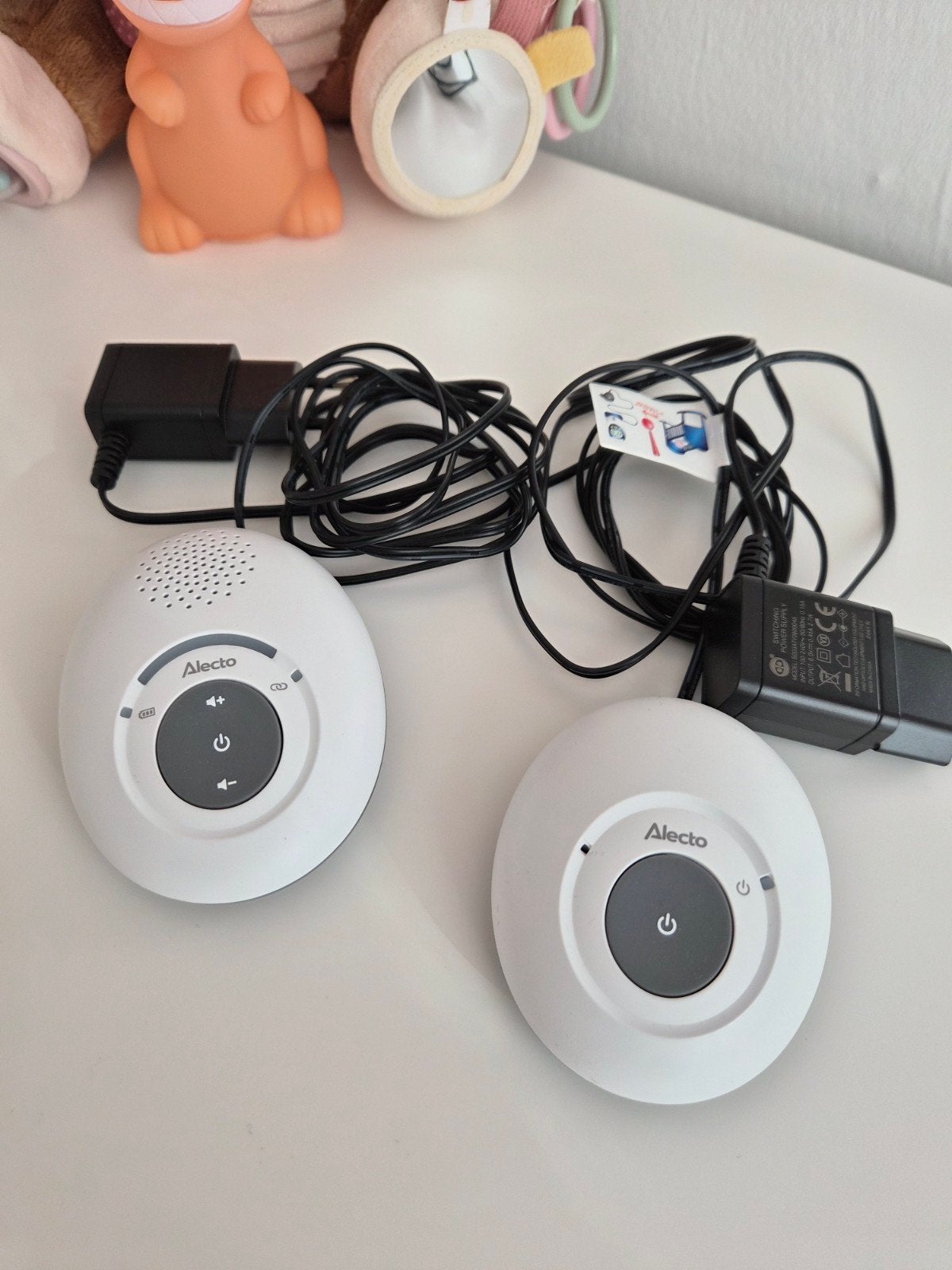 Alecto DBX-115 Full Eco DECT Babyfoon - Wit/Antraciet, Kinderen en Baby's, Babyfoons, Ophalen, Zo goed als nieuw