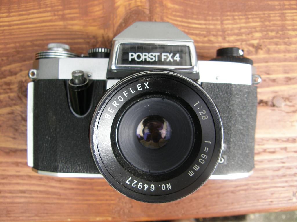 Porst fx4 met lens en ingebouwde lichtmeter bouwjaar 1960, Ophalen of Verzenden, Gebruikt, Spiegelreflex, Canon