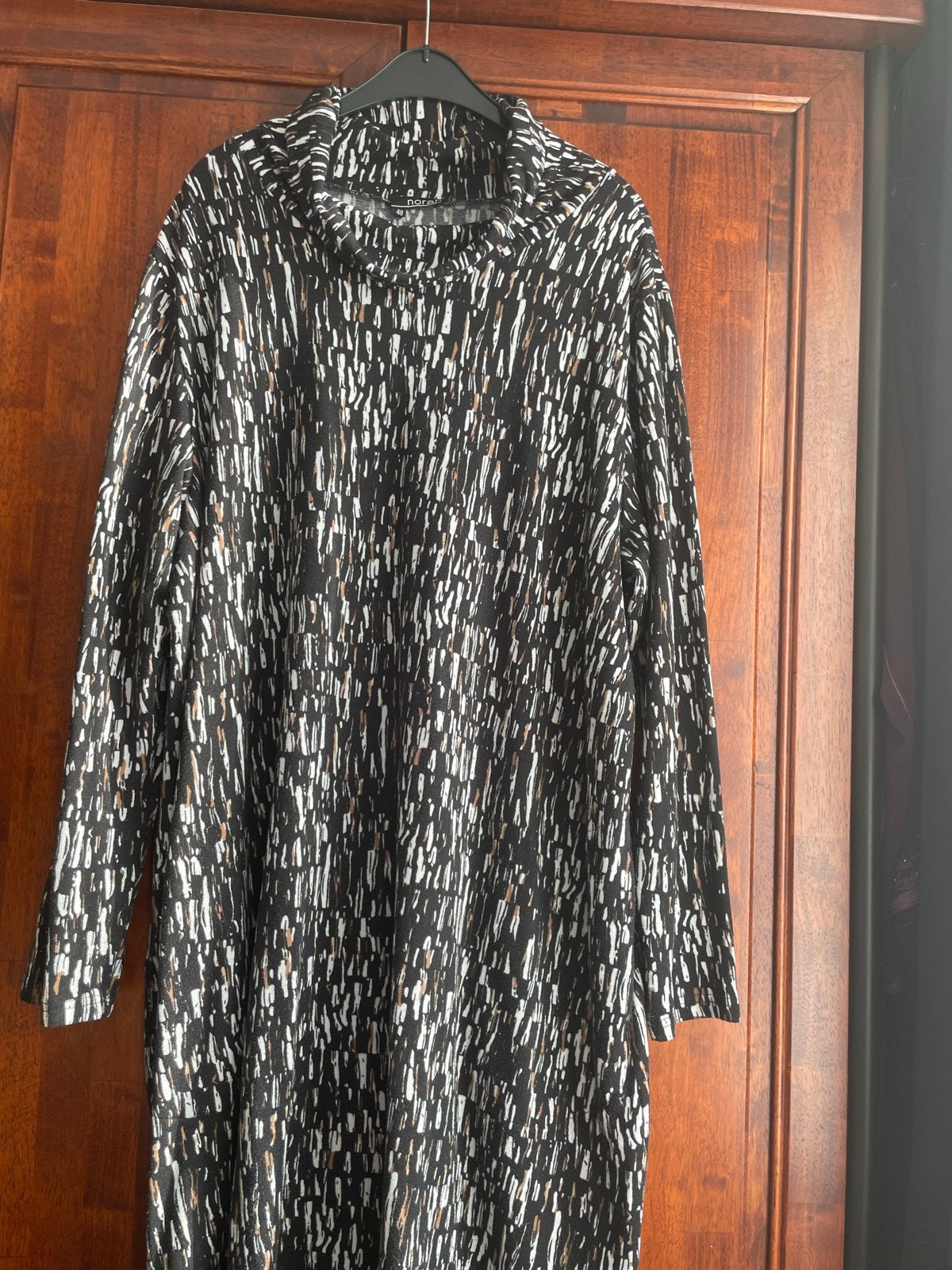 Norah jurk maat 48, Ophalen of Verzenden, Gedragen, Maat 46/48 (XL) of groter, Zwart