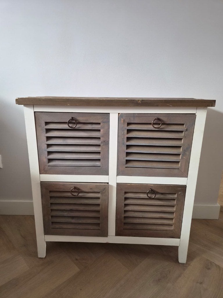 Houten ladekastje, Huis en Inrichting, Ophalen, Gebruikt, 50 tot 100 cm, Landelijk