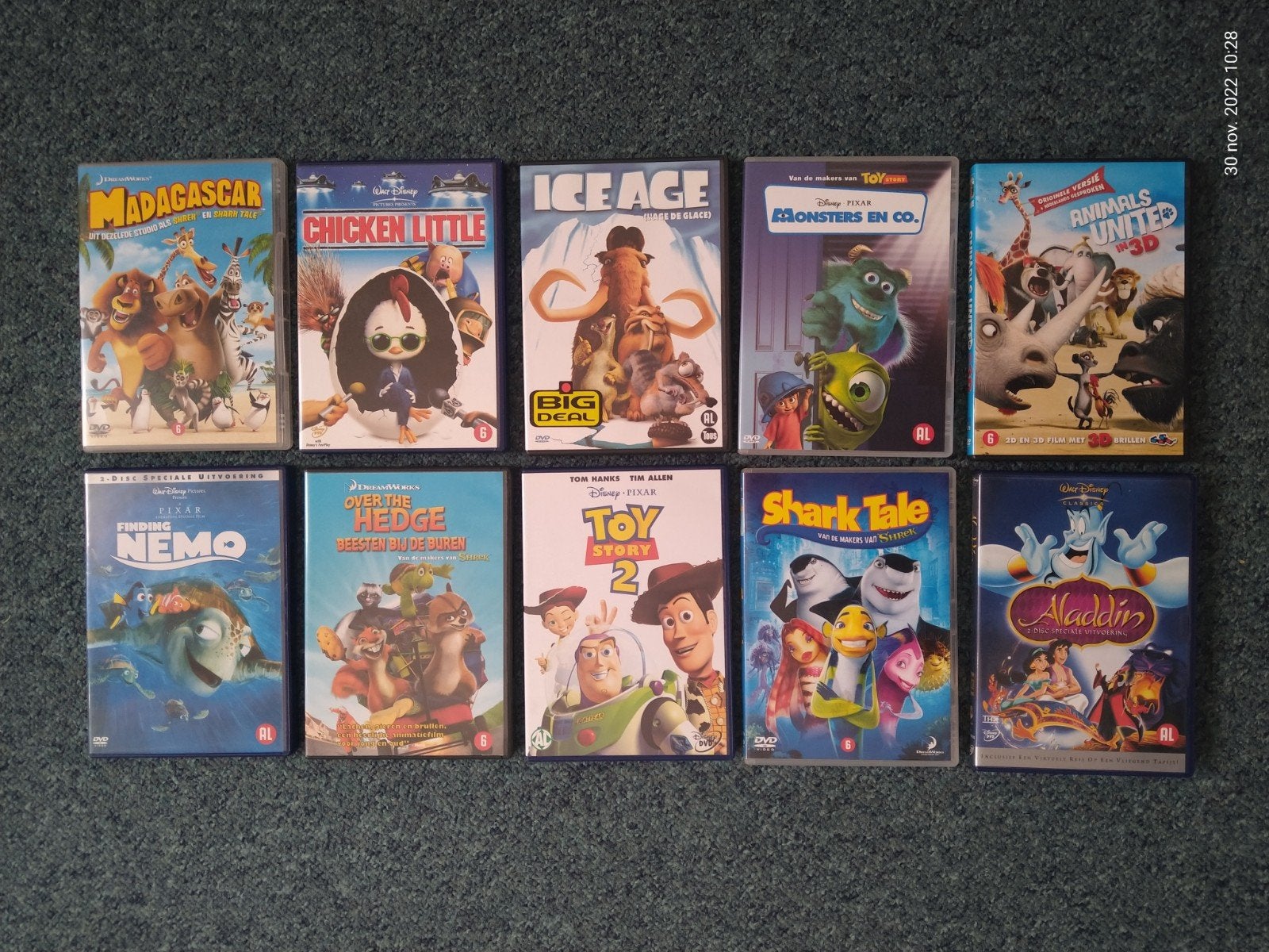 Nieuwstaat 10 DVD's - Walt Disney, Pixar en DreamWorks, Ophalen of Verzenden, Zo goed als nieuw