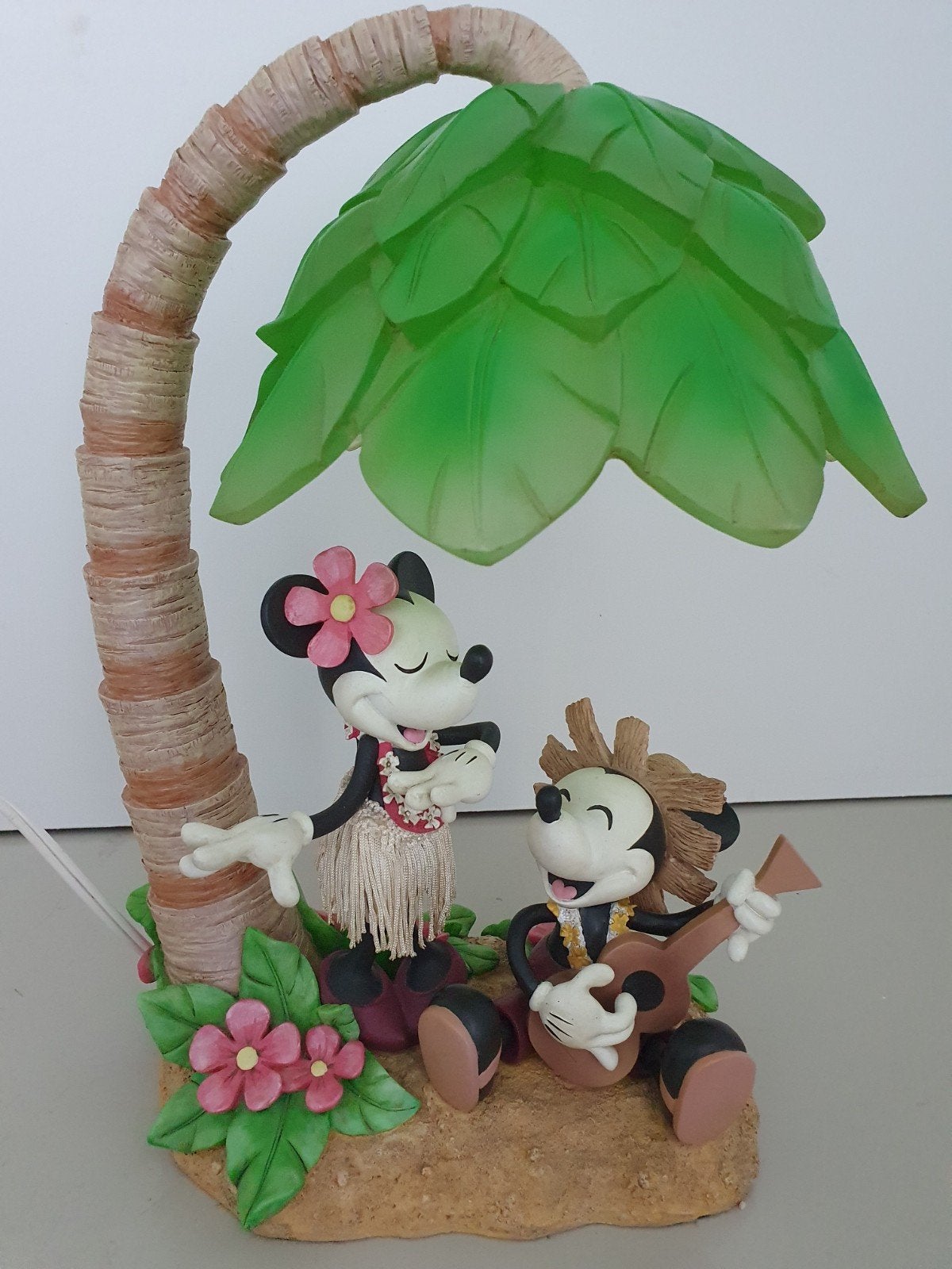 Disney Hawaiian Minnie & Mickey Mouse Lamp, Verzamelen, Ophalen of Verzenden, Mickey Mouse, Zo goed als nieuw, Beeldje of Figuurtje