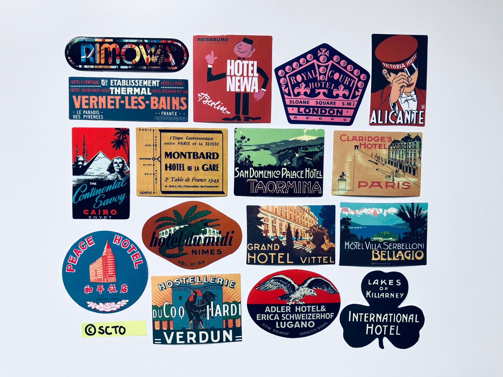 Stickers Rimowa hotel travel reizen vintage koffer sticker, Ophalen of Verzenden, Nieuw, Overige typen