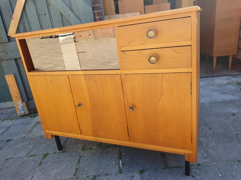 Vintage Side/Board 110x39x93 hoog, Ophalen, Gebruikt, 100 tot 150 cm, Sixties