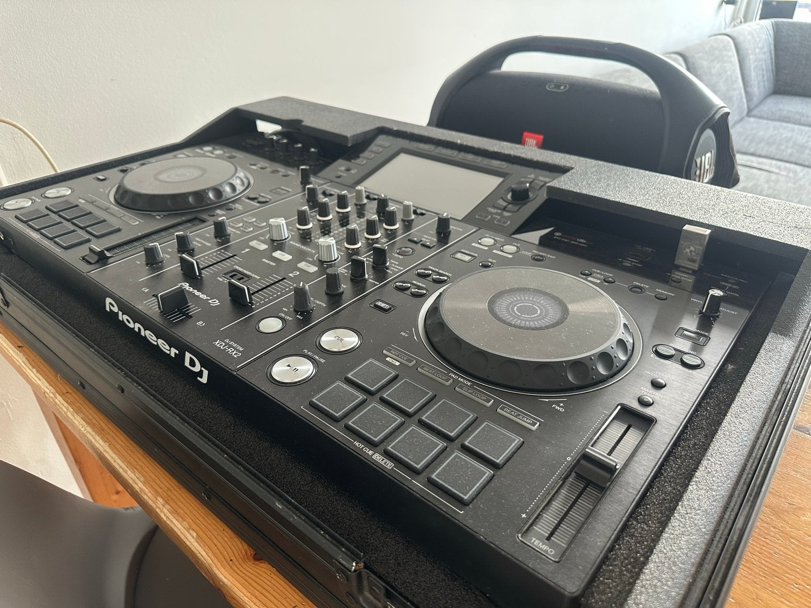 Pioneer DJ XDJ-RX2 DJ-set met flightcase, Ophalen of Verzenden, Gebruikt, Dj-set, Pioneer