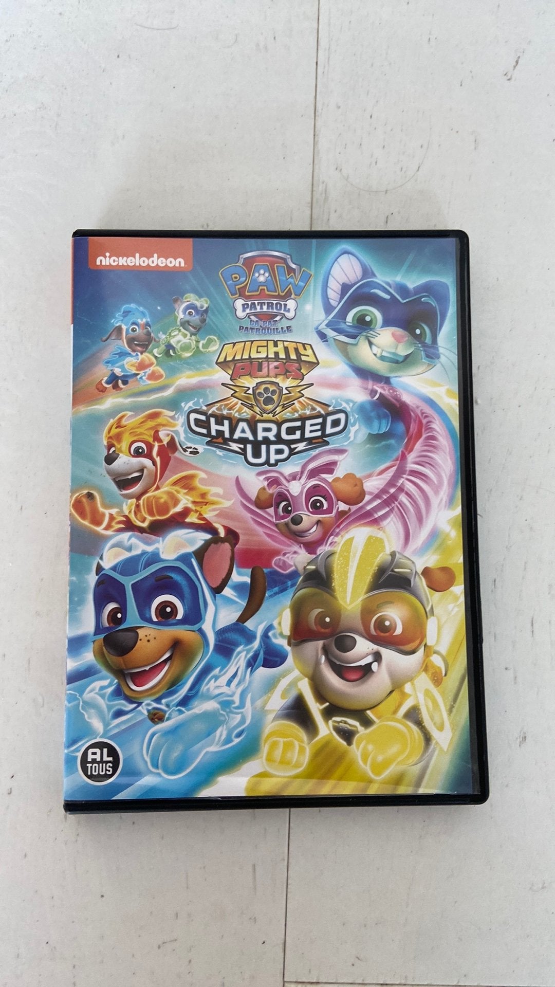 Paw Patrol dvd Mighty Pups, Gebruikt, Animatie, Nederlands, Ophalen of Verzenden