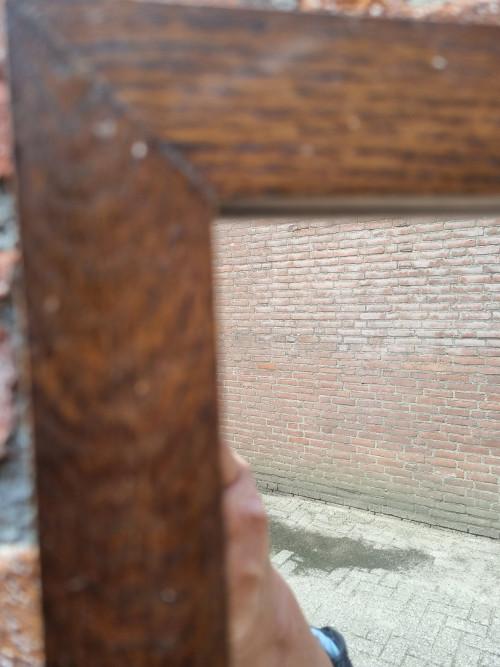 spiegel vintage eikenhout langwerpig, Ophalen of Verzenden, 'T Olde Gre-j, Info@toldegrej.nl, Endepoelstraat 20f Didam