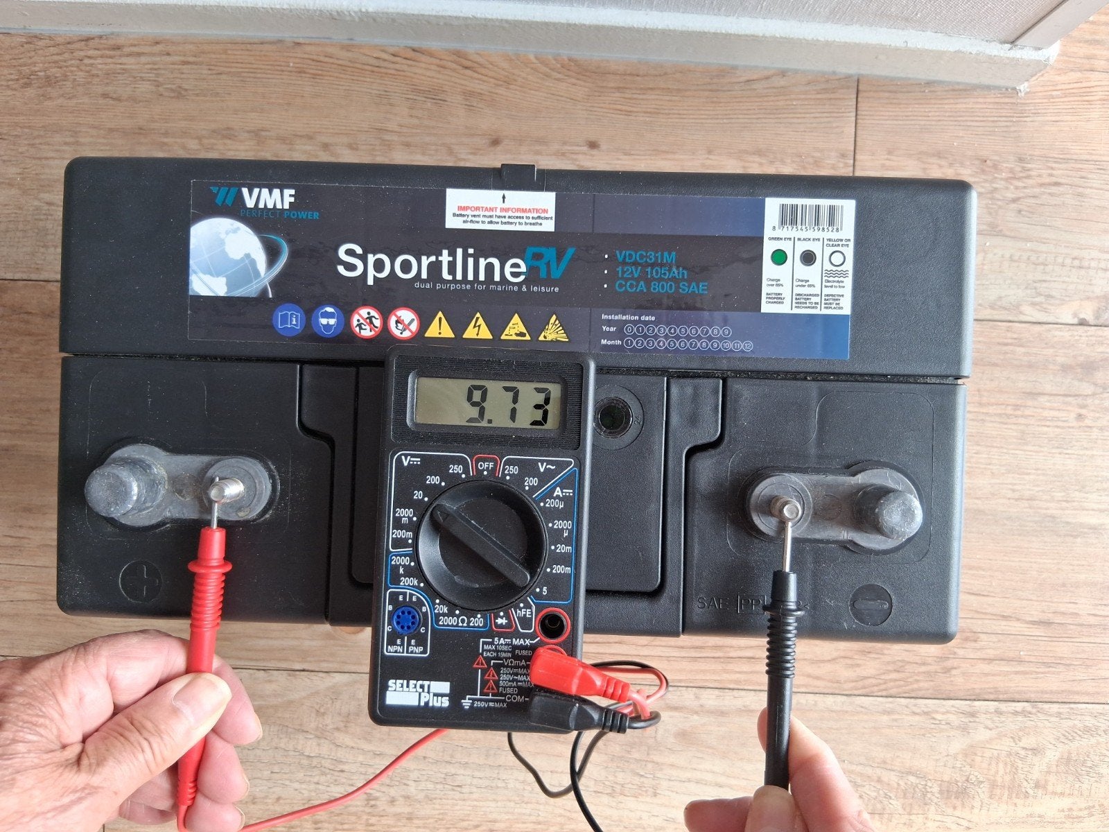 accu vdc 31m vmf sportline, Auto-onderdelen, Accu's en Toebehoren, Ophalen, Gebruikt