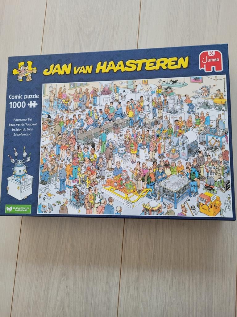 Jan van Haasteren - Beurs van de Toekomst (1000 stukjes), Ophalen of Verzenden, 500 t/m 1500 stukjes, Zo goed als nieuw, Legpuzzel