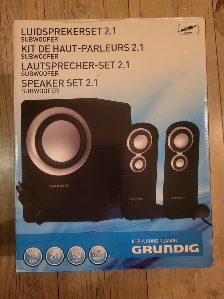 Subwoofer 2.1 Grundig, Overige merken, Subwoofer, Ophalen of Verzenden, Zo goed als nieuw
