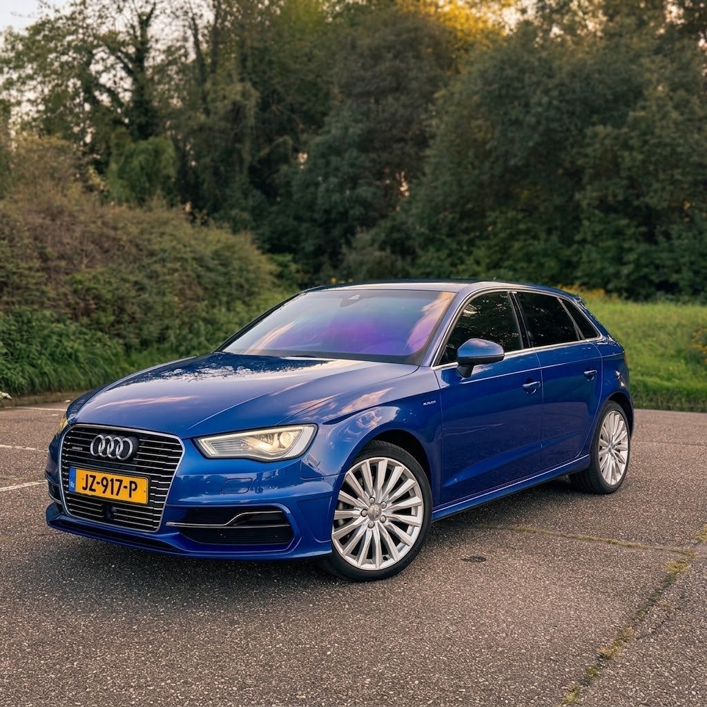 Audi A3 1.4 Tfsi 204pk E-tron Phev S Tronic 2016 Blauw, Auto's, Dealer onderhouden, Zwart, 4 cilinders, Blauw
