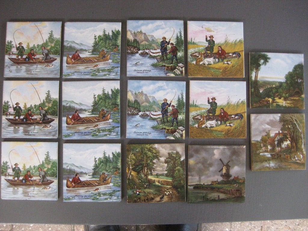 Tegeltjes 14 stuks, Ophalen