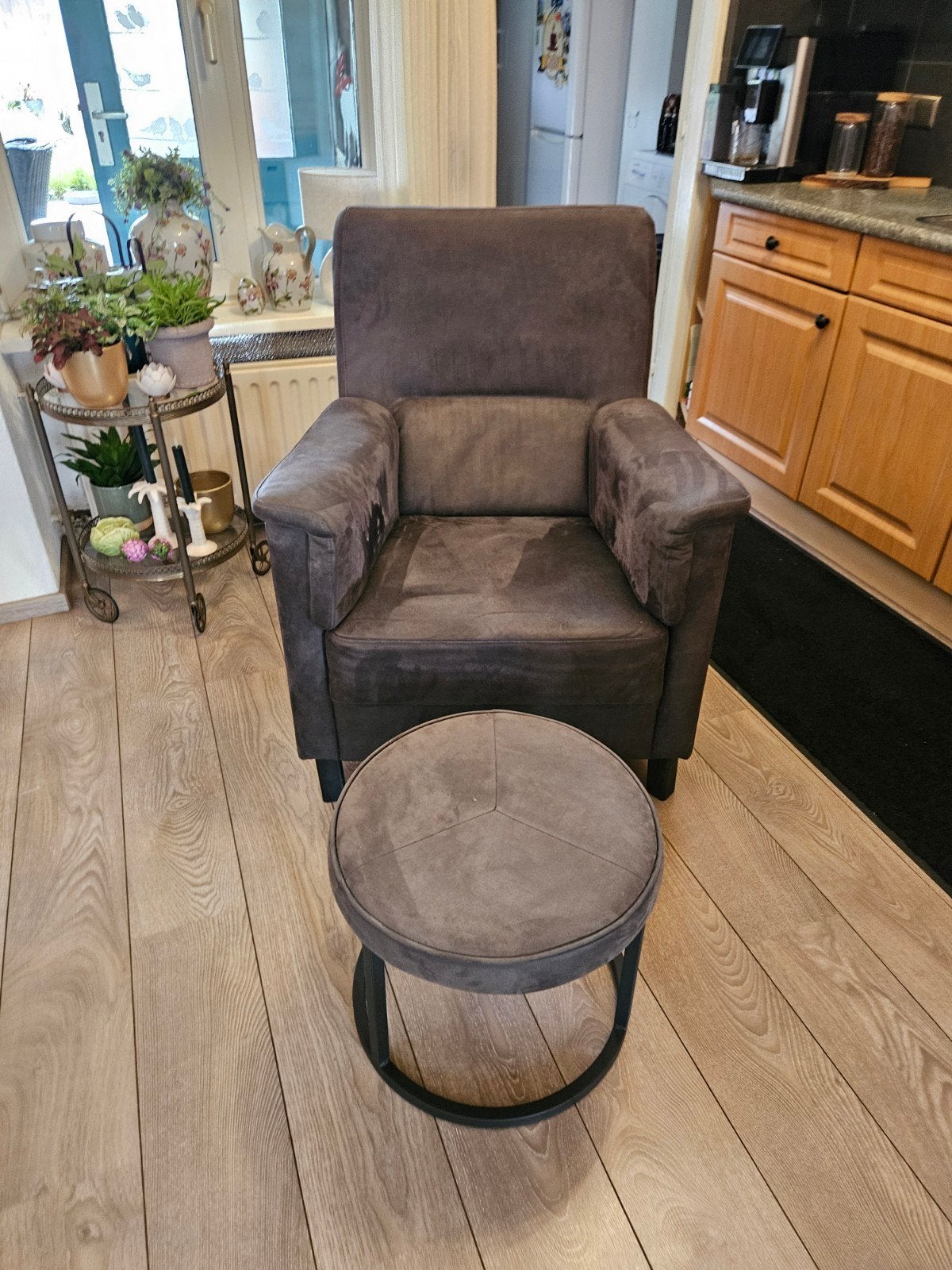 Leuke fauteuil, Huis en Inrichting, Fauteuils, Ophalen, 75 tot 100 cm, 50 tot 75 cm