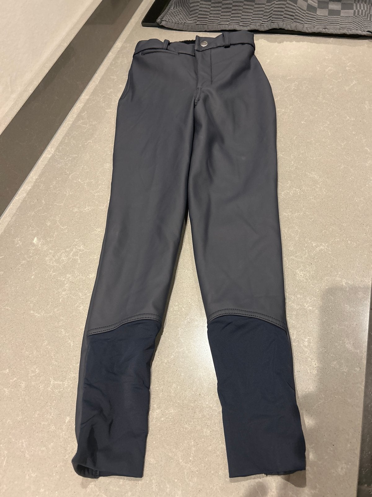 Fouganza rijbroek - Grijs/Blauw - Maat 10 jaar Decathlon, Dieren en Toebehoren, Ophalen of Verzenden, Zo goed als nieuw, Dressuur