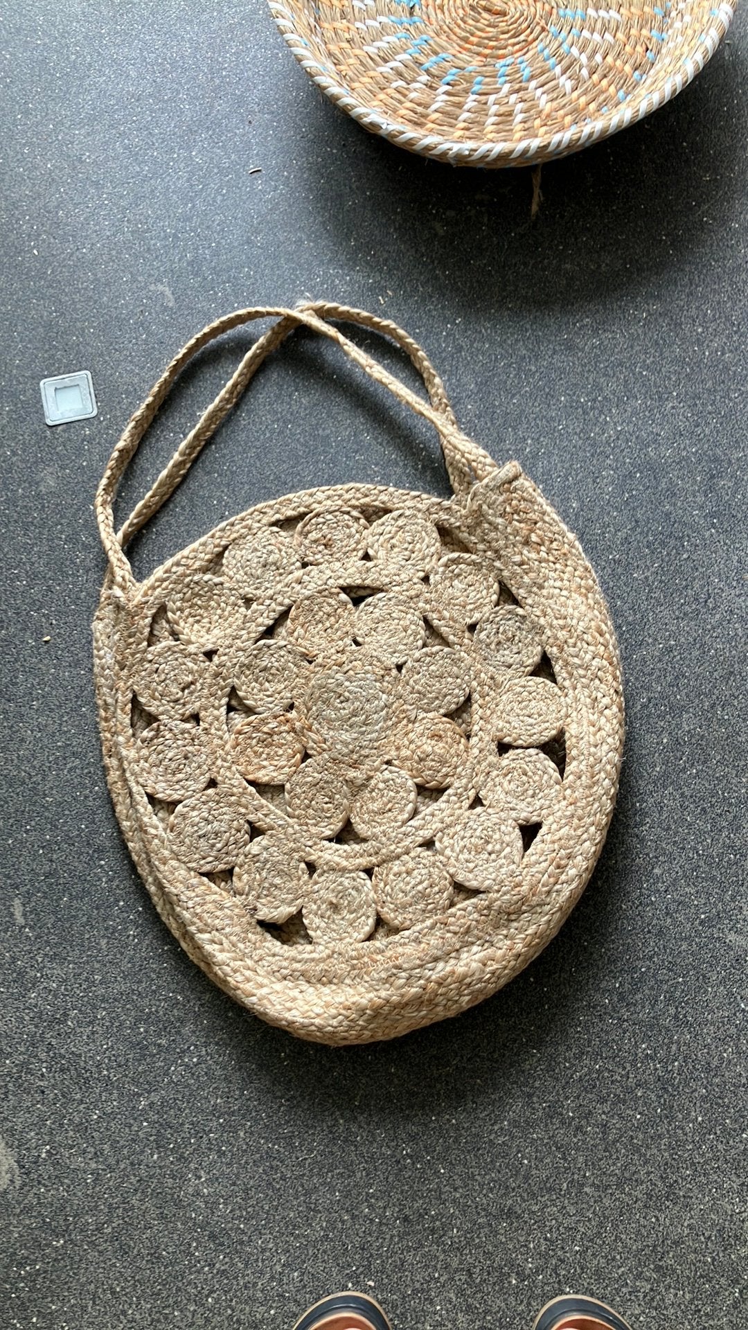 Trendy rieten tas, Ophalen of Verzenden, Zo goed als nieuw