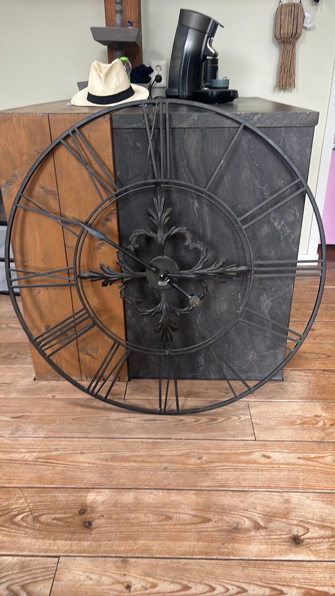 Riverdale wandklok 100 cm, Ophalen of Verzenden, Zo goed als nieuw, Wandklok