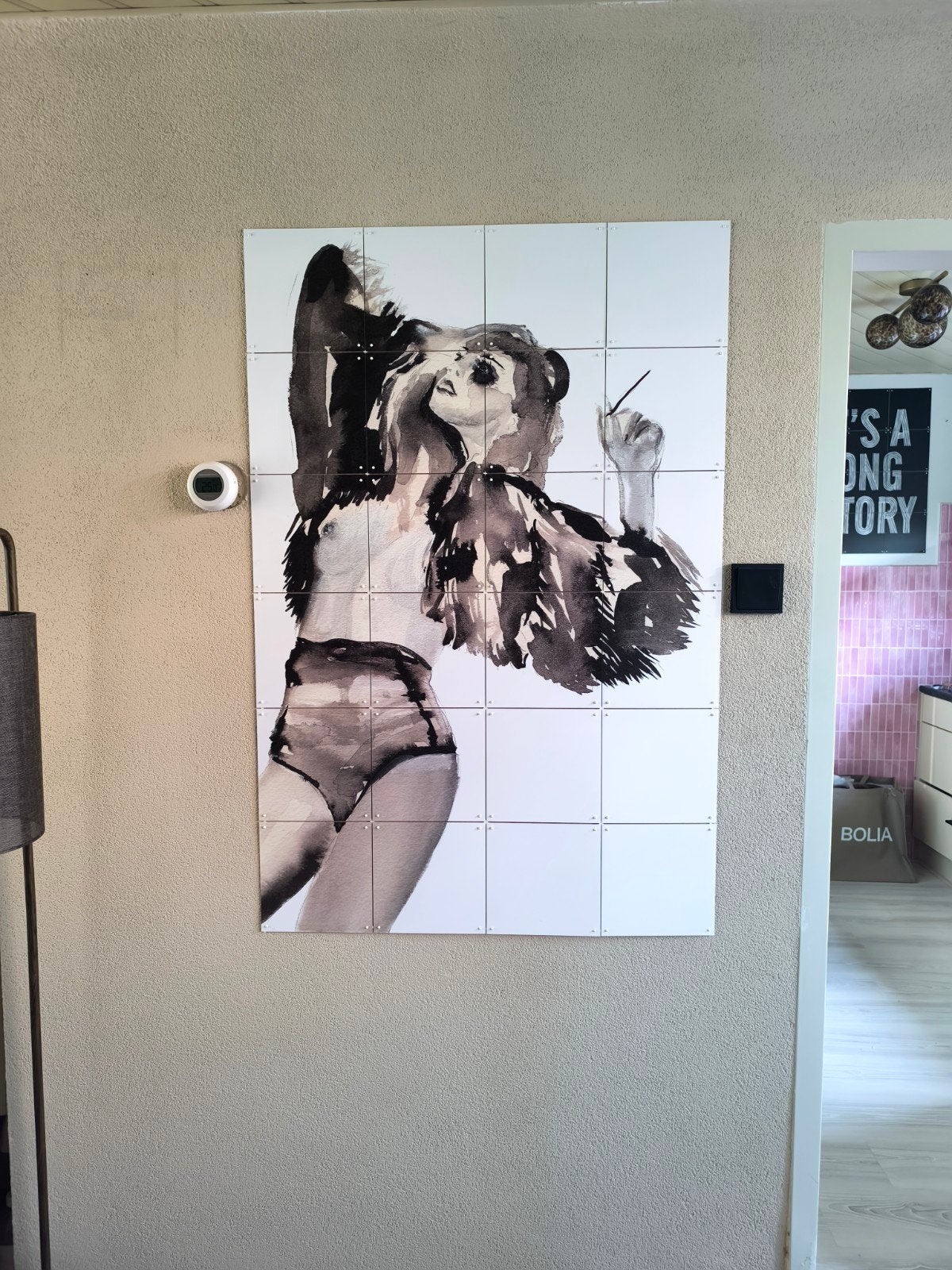 IXXI Victoria Verbaan banned lady vrouw woman  japandi, Schilderij, 120 cm, Ophalen of Verzenden, Zo goed als nieuw