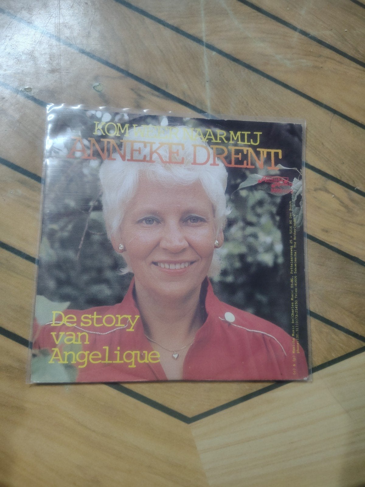 Anneke Drent - De Story Van Angelique, Gebruikt, 7 inch, Nederlandstalig, Fotohoes