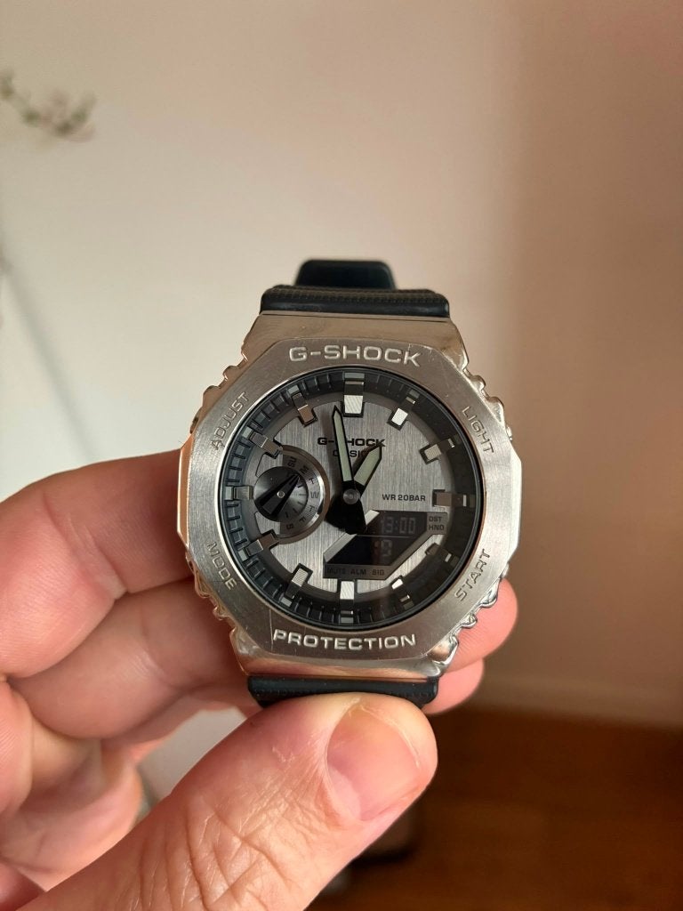 Casio G-Shock Silver Good as new, Ophalen, Zo goed als nieuw