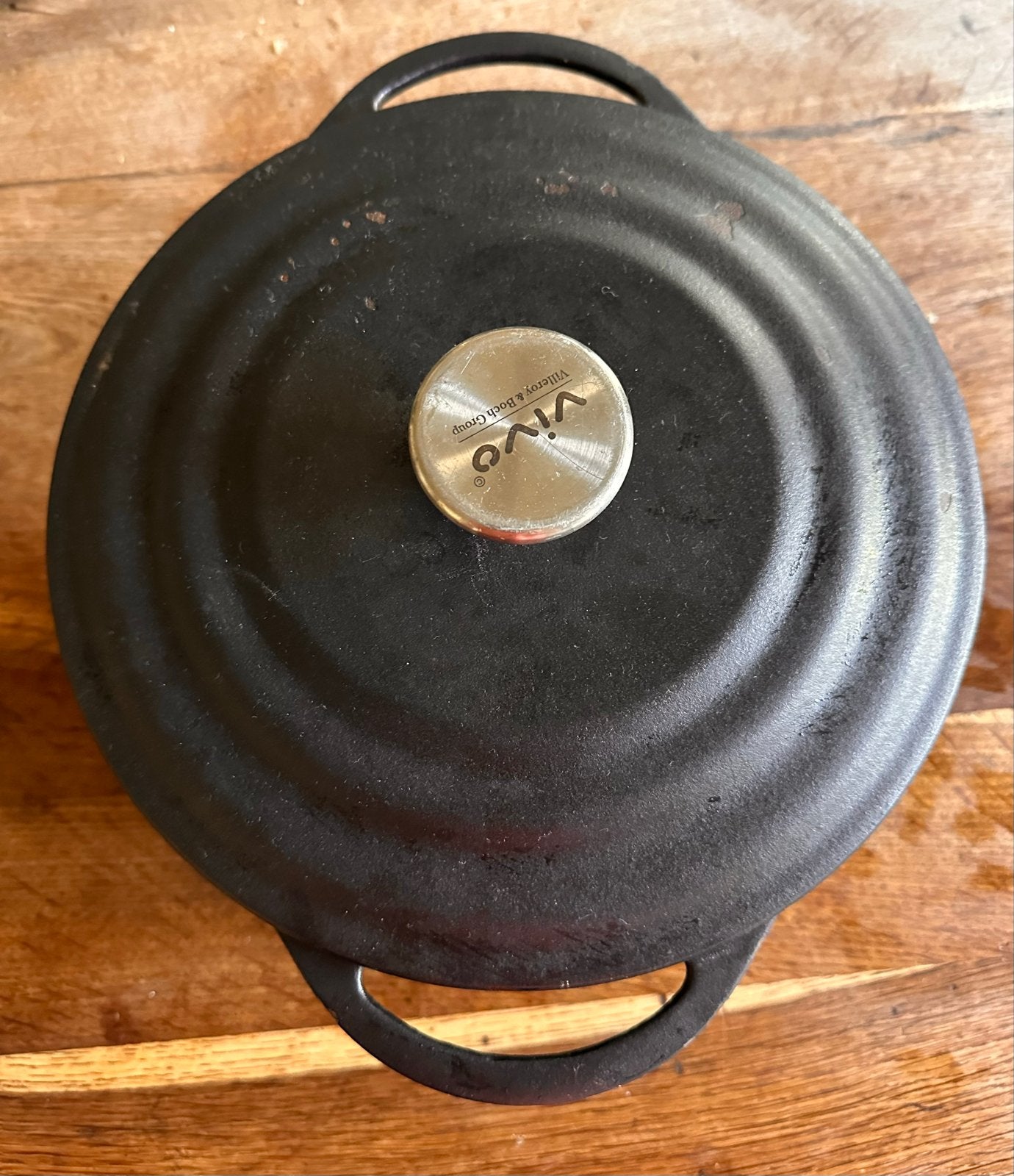 Vivo Villeroy & Boch Gietijzeren Braadpan met Deksel, Gebruikt, Met deksel, Ophalen of Verzenden, Overige merken