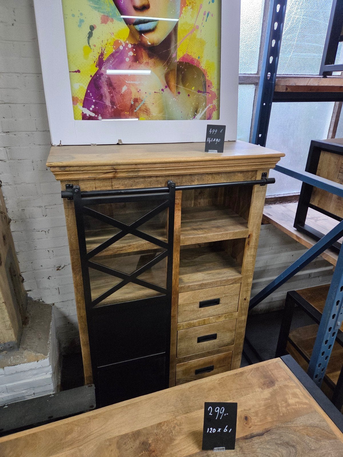 Foto 6 van Mooie Nieuwe Mangohouten Buffetkasten
