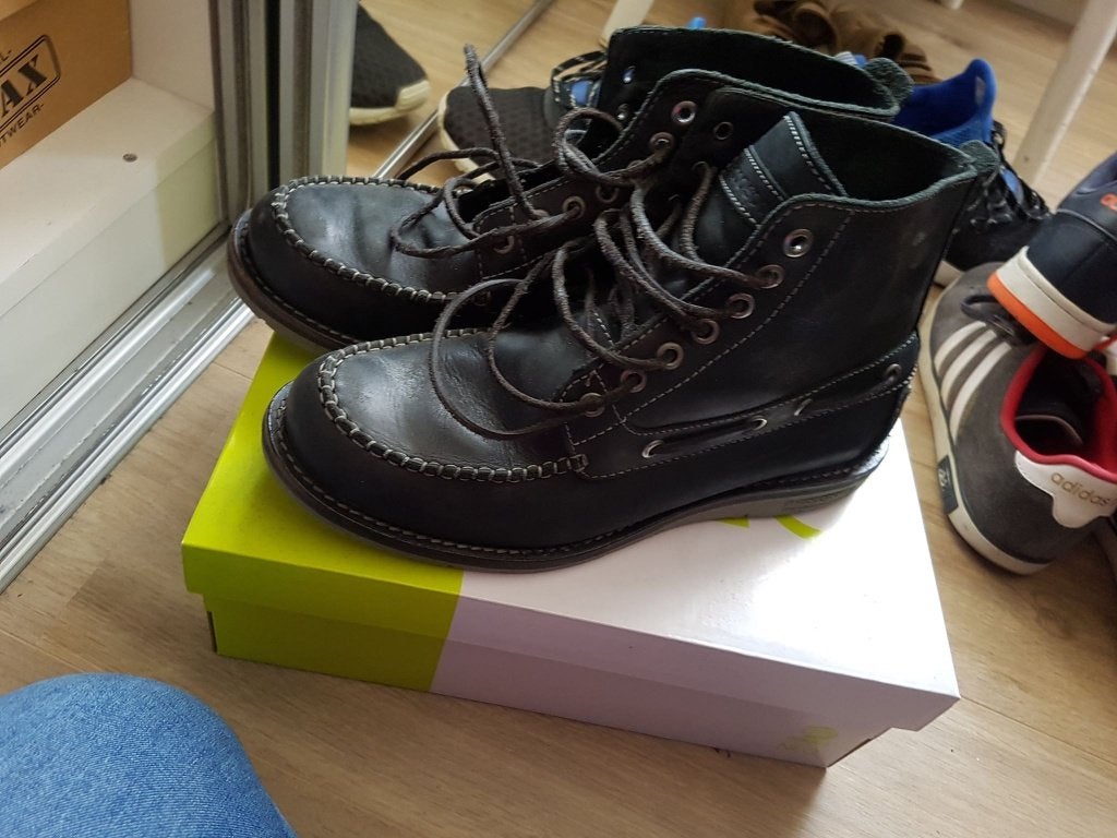 Le Coq Sportif Zwarte Leren Boots Maat 42, Boots, Nieuw, Ophalen of Verzenden, Le Coq Sportif