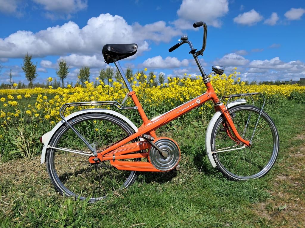1972 - Sparta 8-80 deelfiets retro vintage oranje unisex, Fietsen en Brommers, Fietsen | Oldtimers, Minder dan 47 cm, Ophalen
