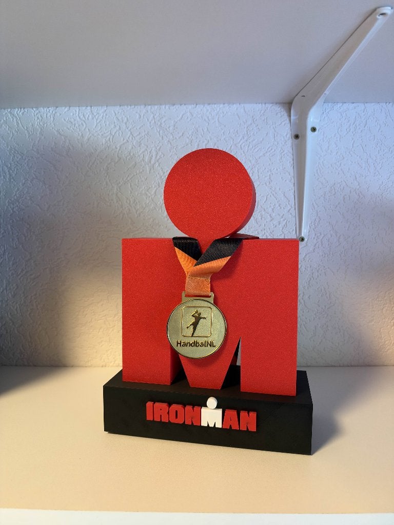 Ironman logo - Medaille houder - Kan ik meerdere kleuren, Verzenden, Overige materialen, Nederland