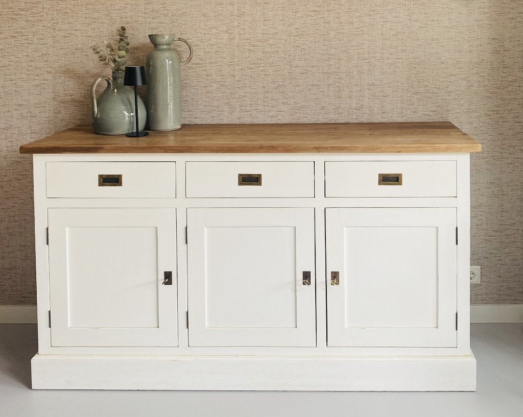 Eiken dressoir, Huis en Inrichting, Kasten | Dressoirs, Gebruikt, 150 tot 200 cm, 50 tot 75 cm, Met lade(s), Met plank(en), Eikenhout